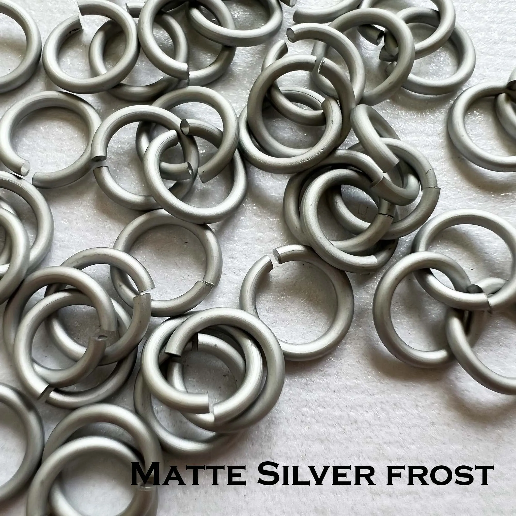 18g 3/16" Jump Rings Matte (SWG) ID: 5mm - choose color & quantity