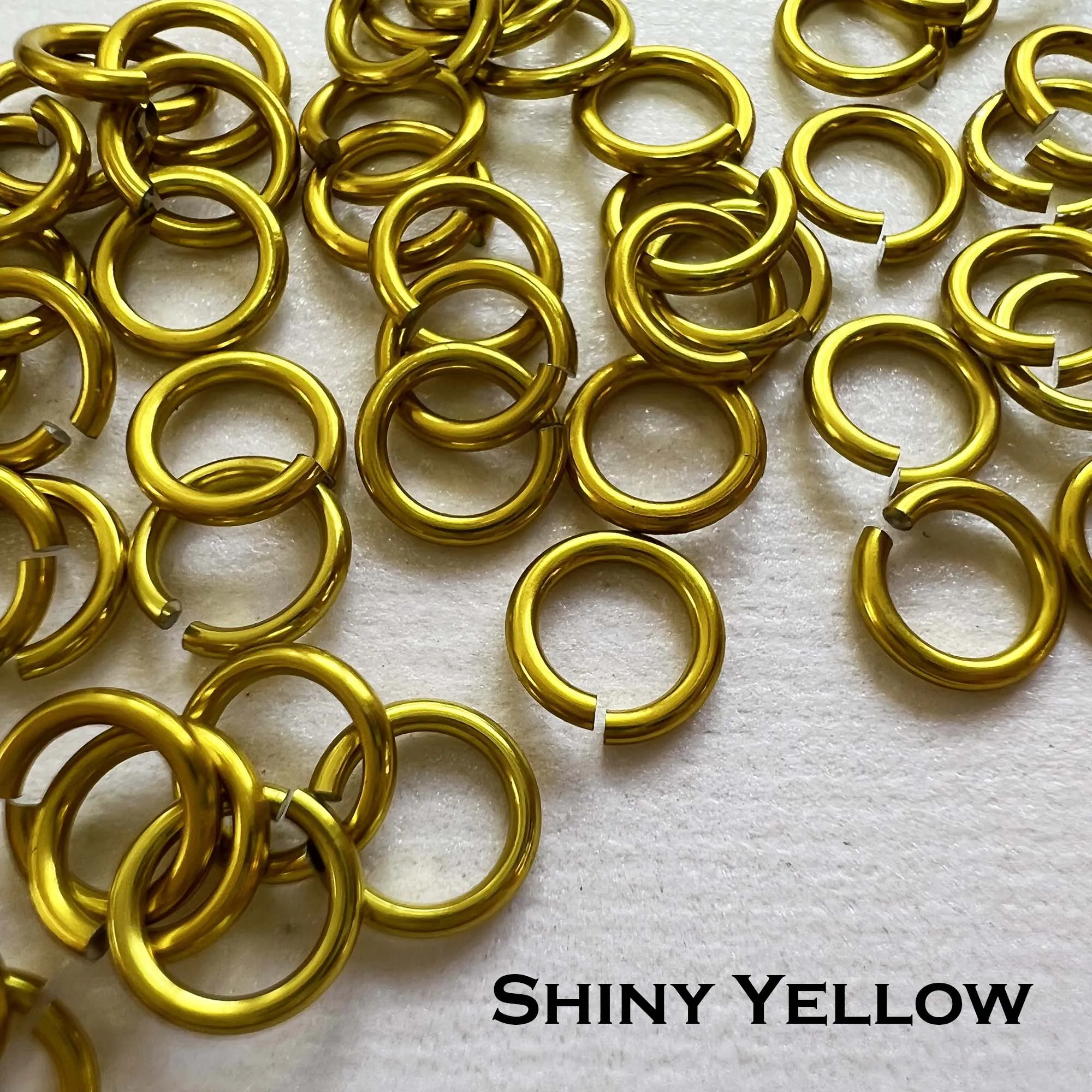 20g 5/32" Jump Rings AA SHINY (AWG) ID: 4.3mm- choose color & quantity