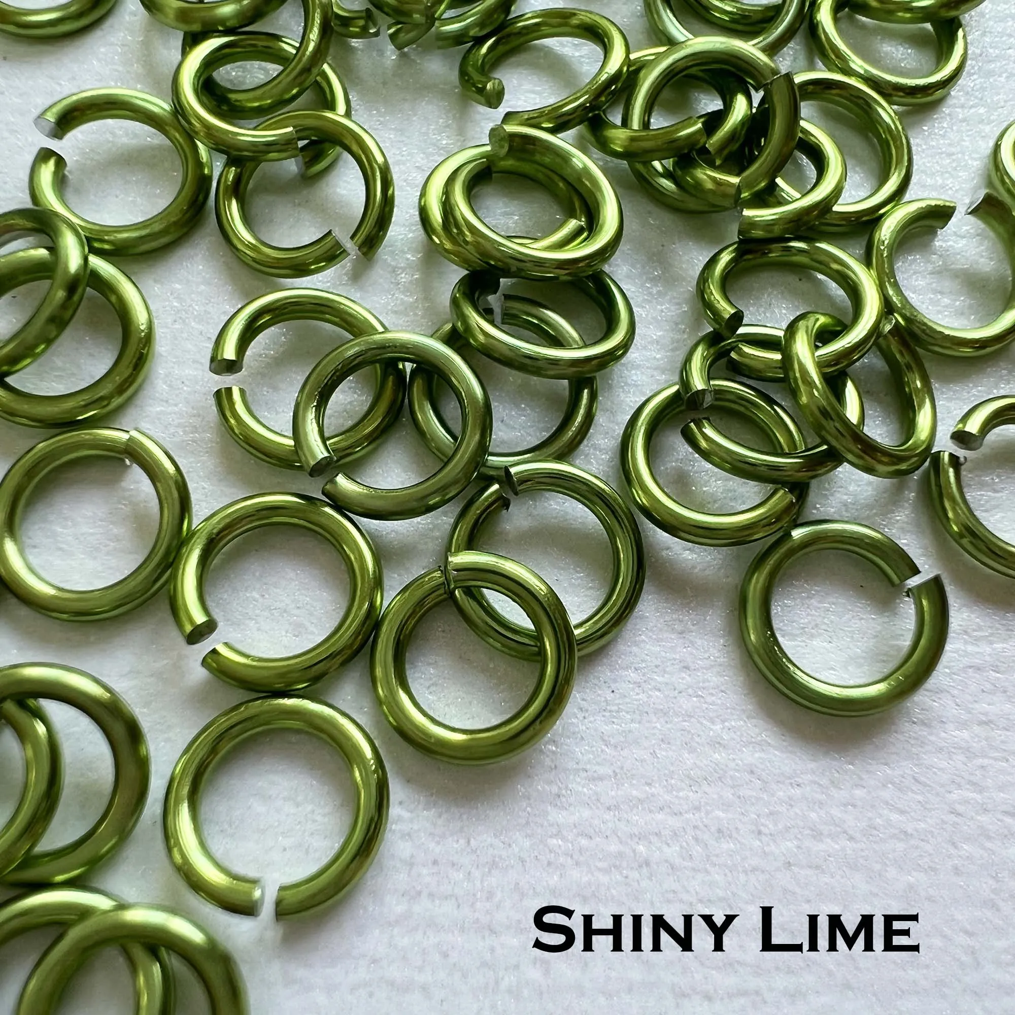 20g 5/32" Jump Rings AA SHINY (AWG) ID: 4.3mm- choose color & quantity