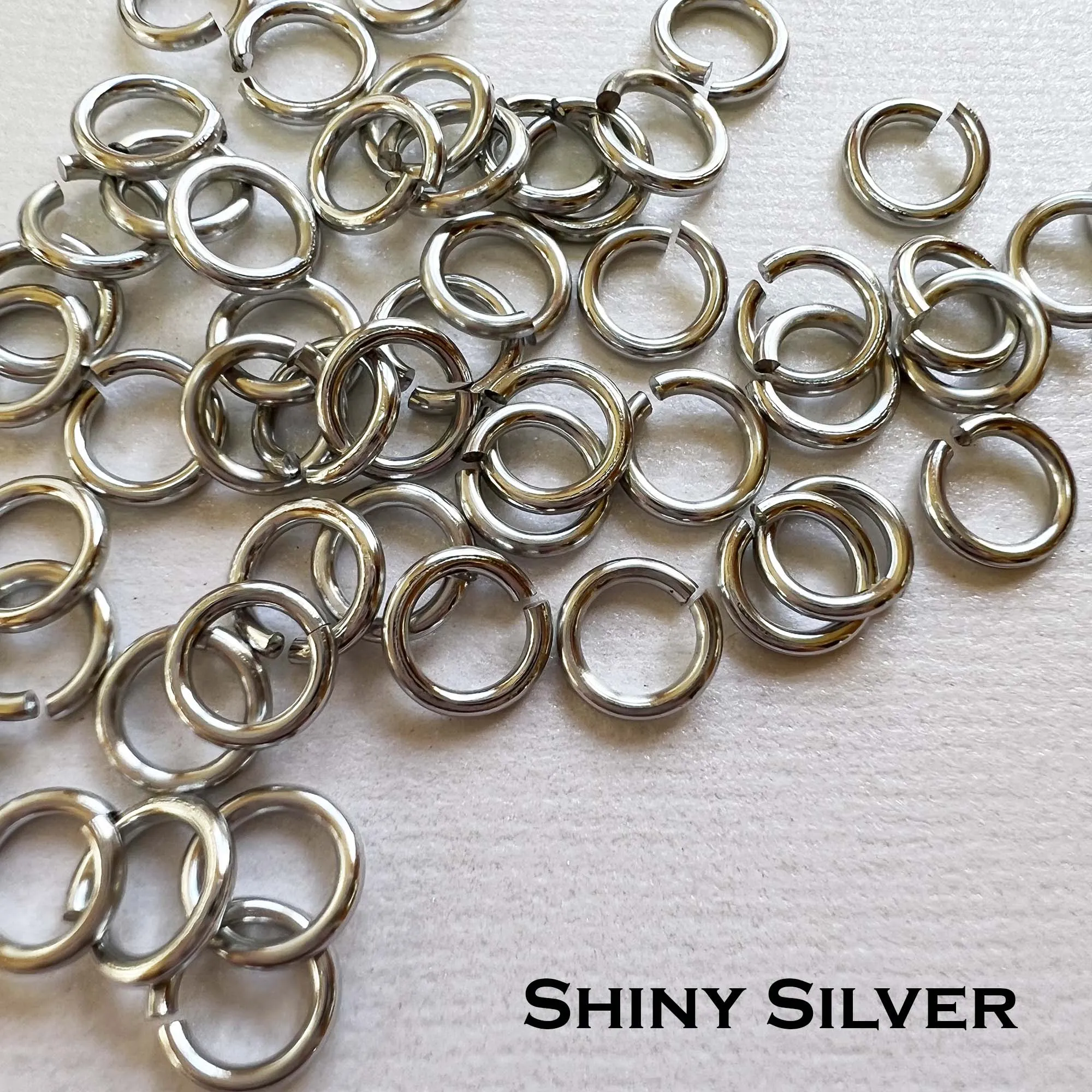 20g 5/32" Jump Rings AA SHINY (AWG) ID: 4.3mm- choose color & quantity