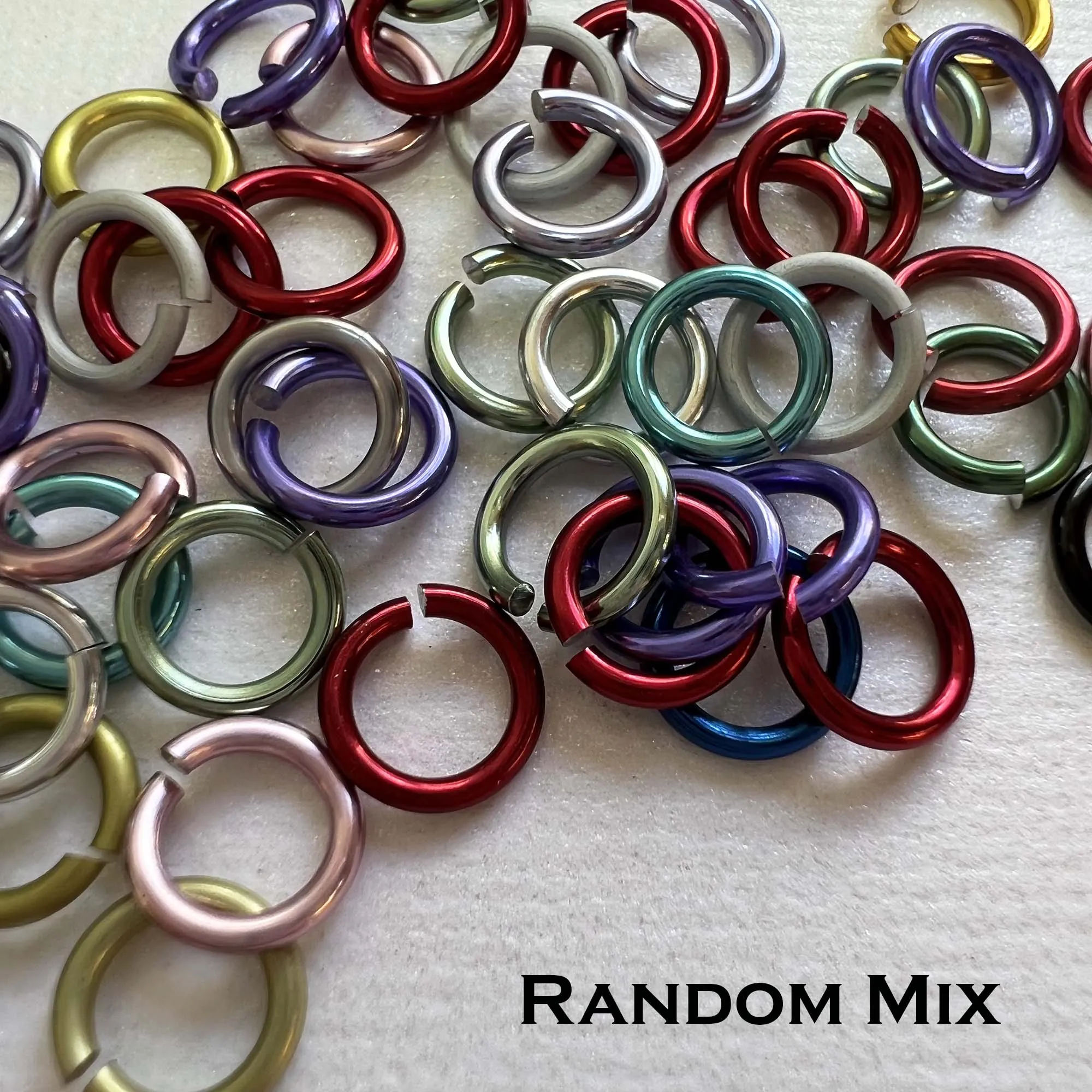 20g 5/32" Jump Rings AA SHINY (AWG) ID: 4.3mm- choose color & quantity