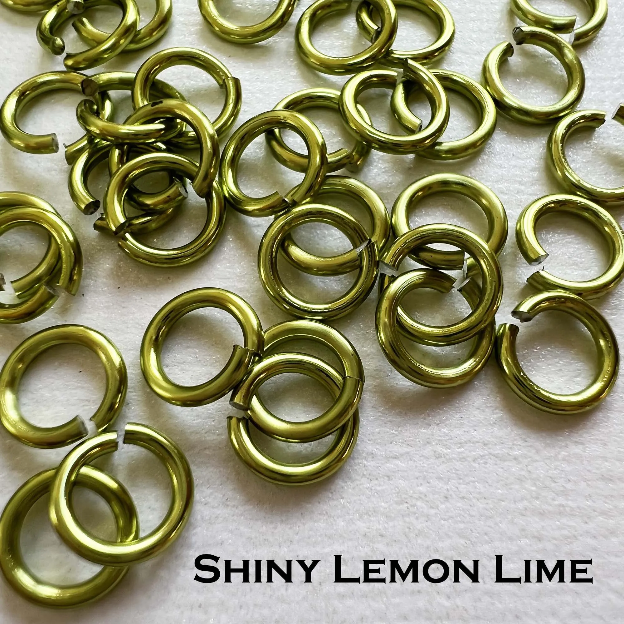 20g 5/32" Jump Rings AA SHINY (AWG) ID: 4.3mm- choose color & quantity