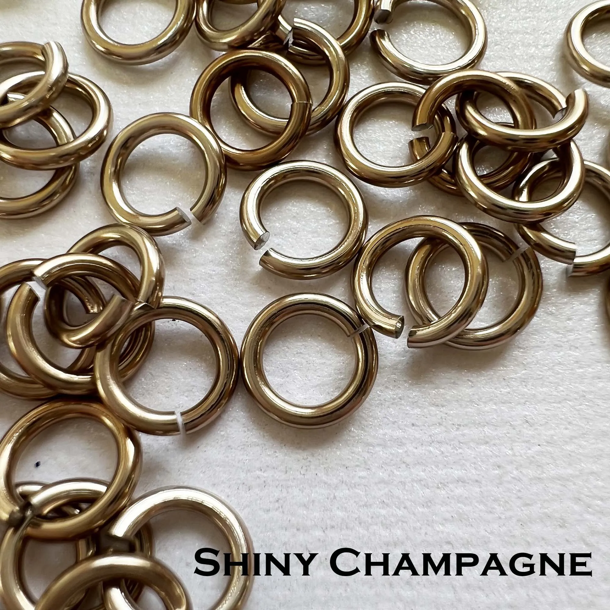 20g 5/32" Jump Rings AA SHINY (AWG) ID: 4.3mm- choose color & quantity
