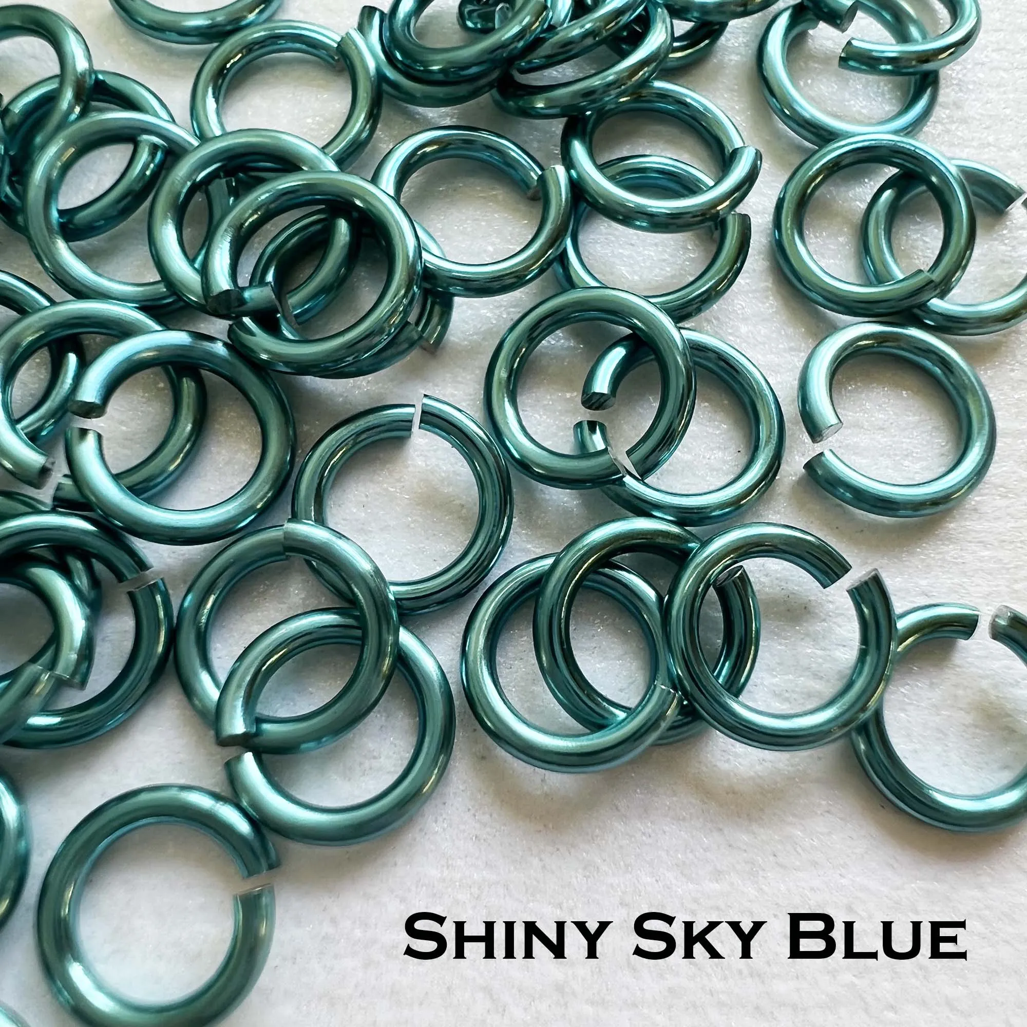20g 5/32" Jump Rings AA SHINY (AWG) ID: 4.3mm- choose color & quantity