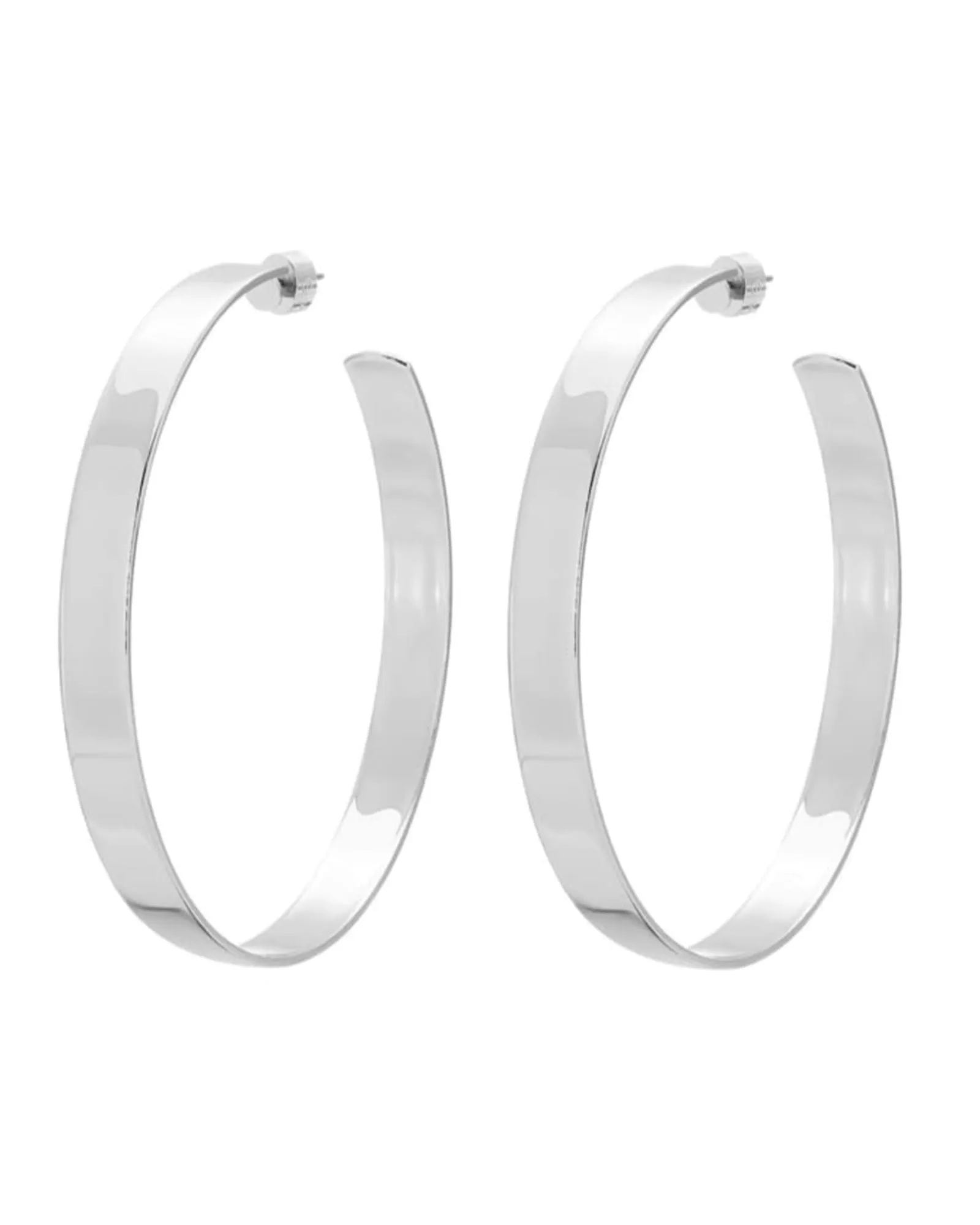 2.5" Skylar Hoops Silver | Silver