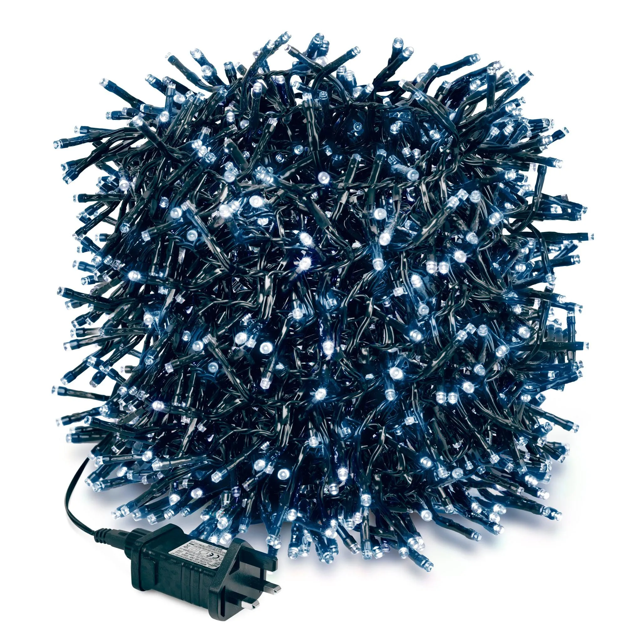 480 LED Cluster Lights Indoor/Outdoor - Cold White - 6m