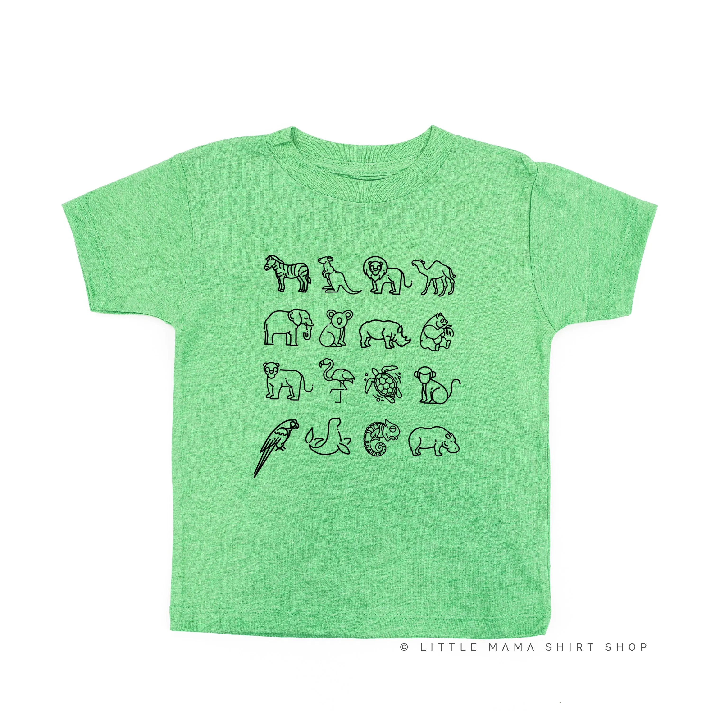 4x4 ZOO ANIMALS - Short Sleeve Child Shirt