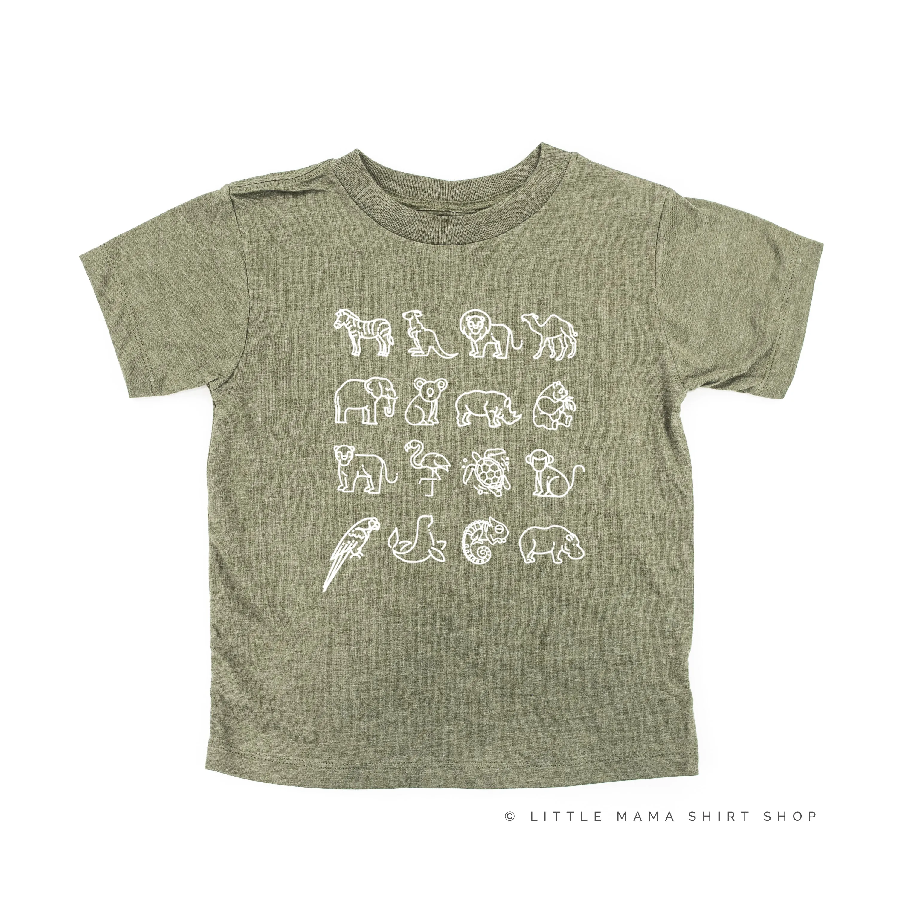 4x4 ZOO ANIMALS - Short Sleeve Child Shirt