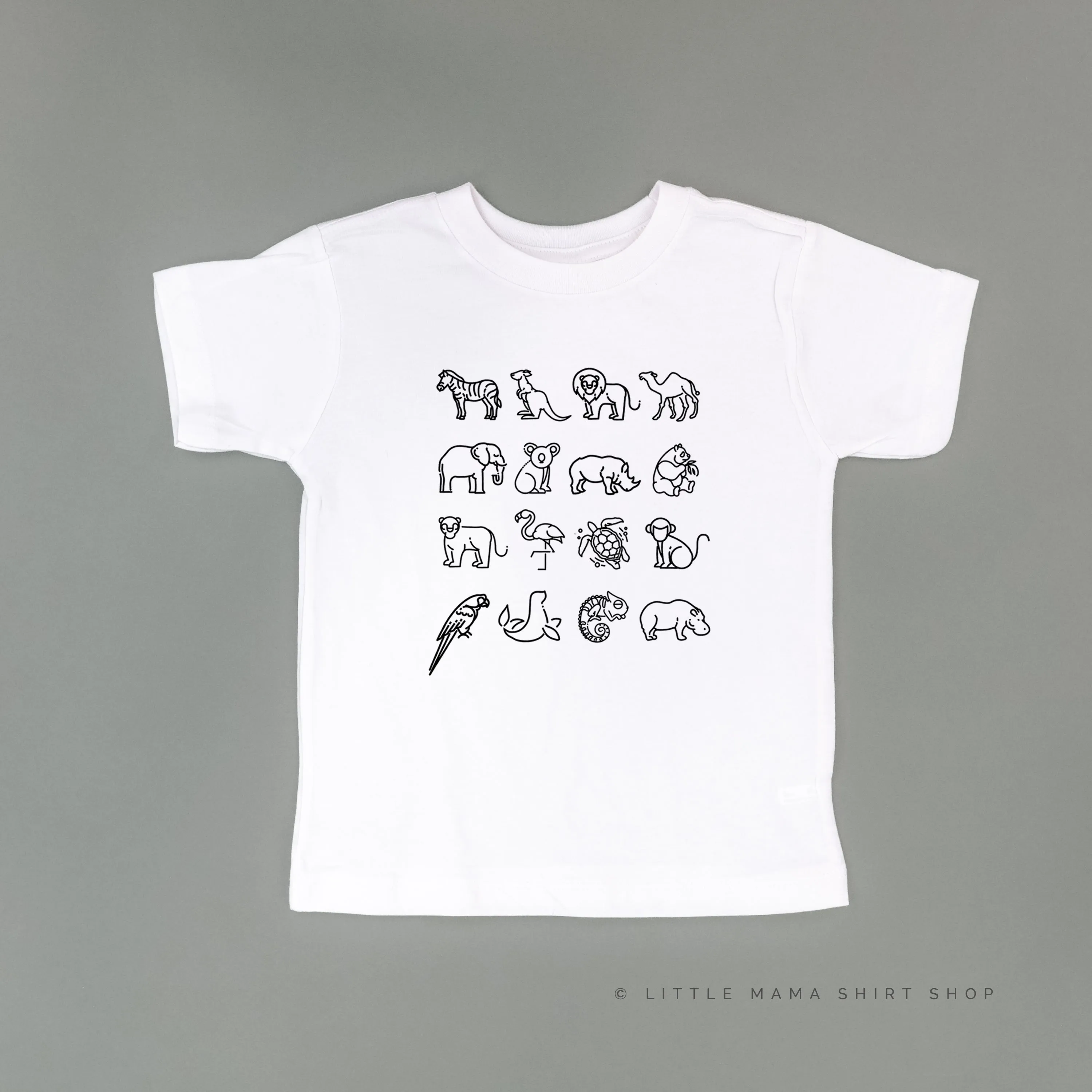 4x4 ZOO ANIMALS - Short Sleeve Child Shirt