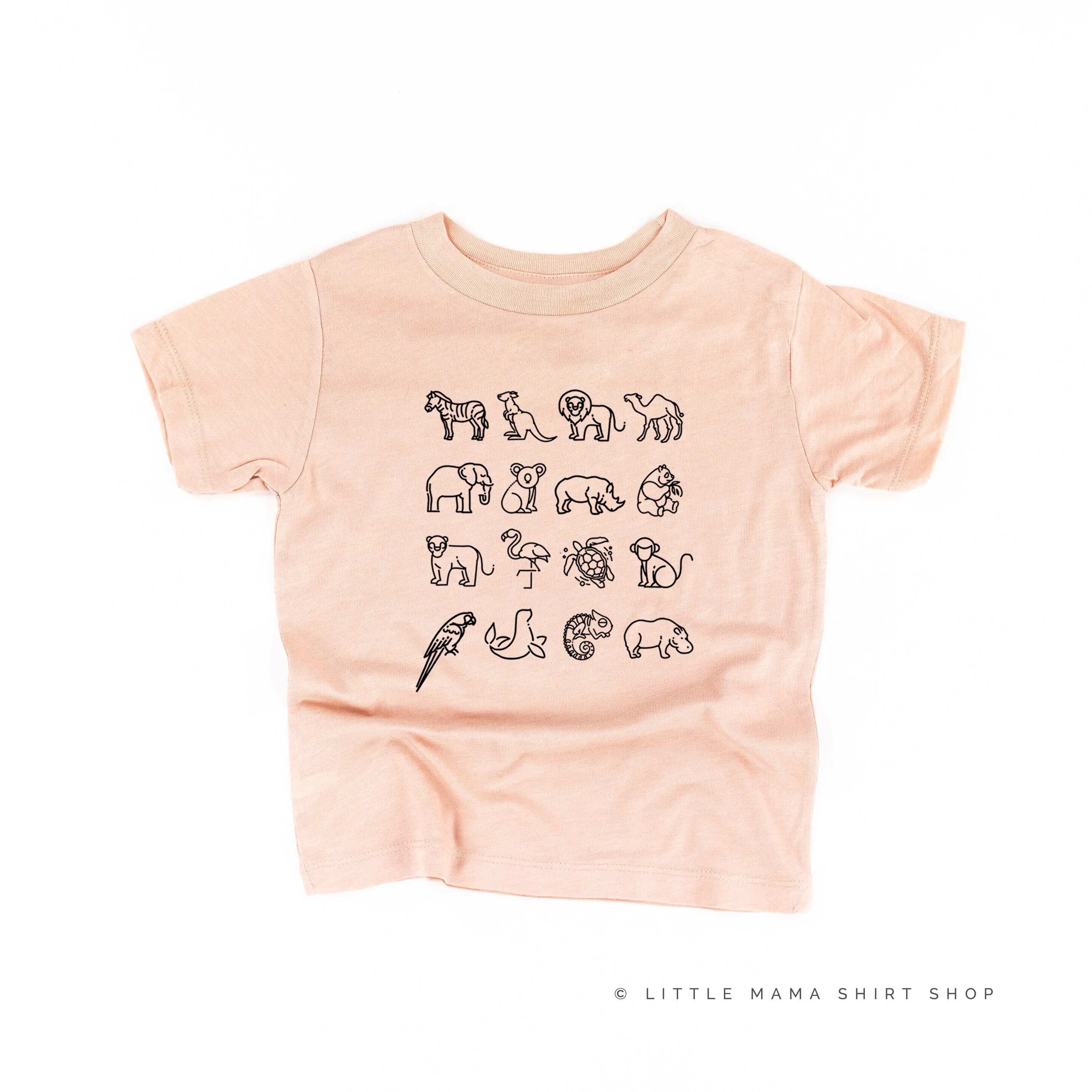 4x4 ZOO ANIMALS - Short Sleeve Child Shirt