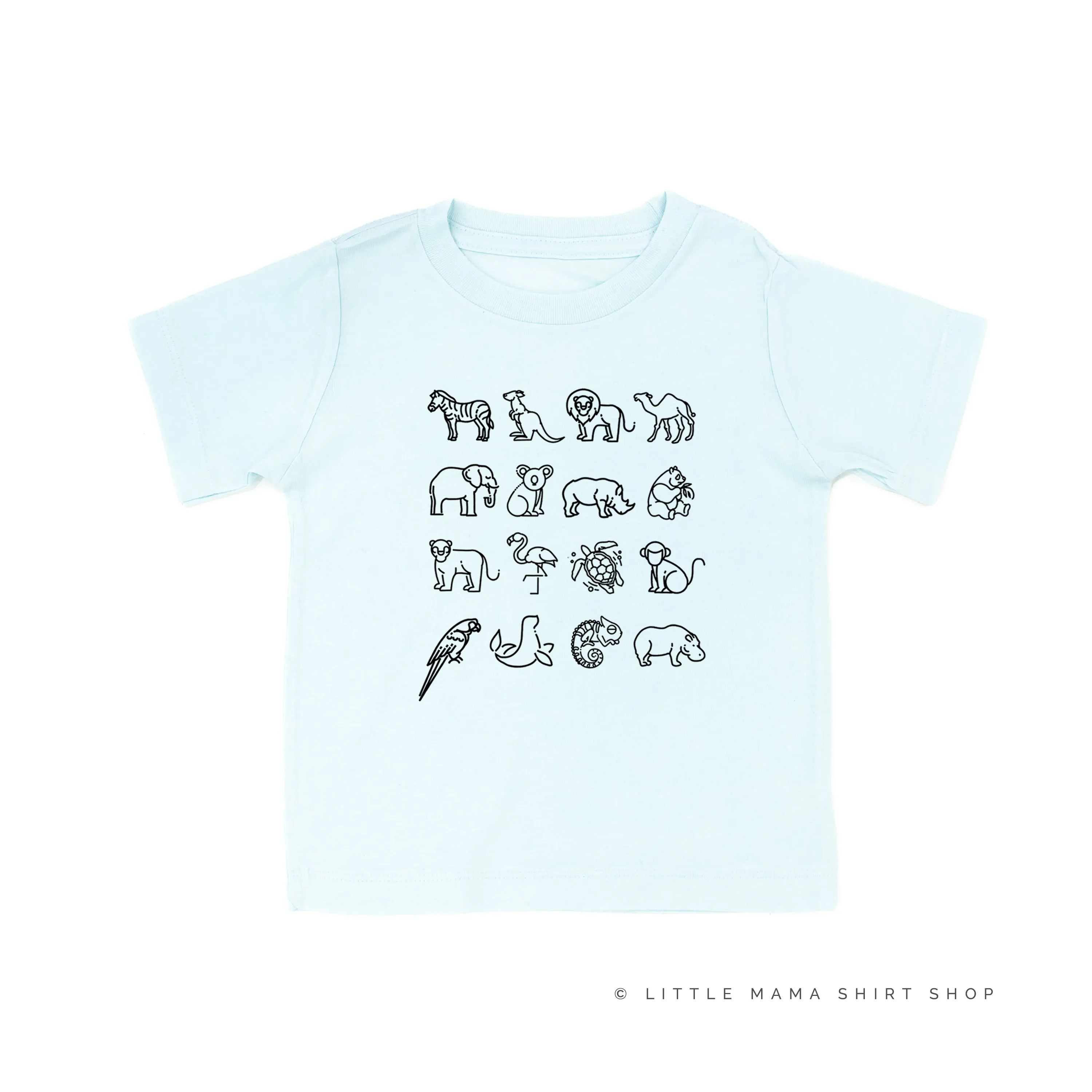 4x4 ZOO ANIMALS - Short Sleeve Child Shirt