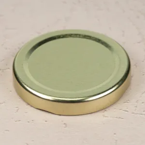 58mm Gold Metal Lug Cap with Plastisol Liner