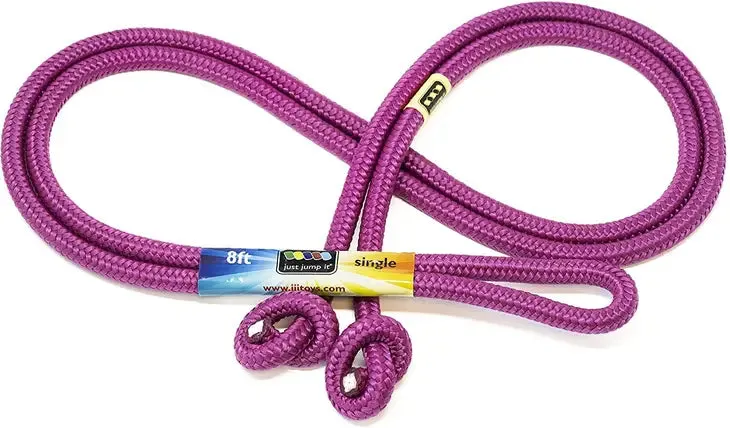 8' Rainbow Single Jump Rope - Lots of Color Choices