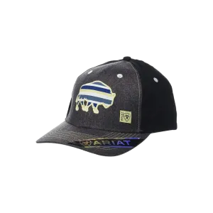 Ariat Black Embroidered Buffalo Cap