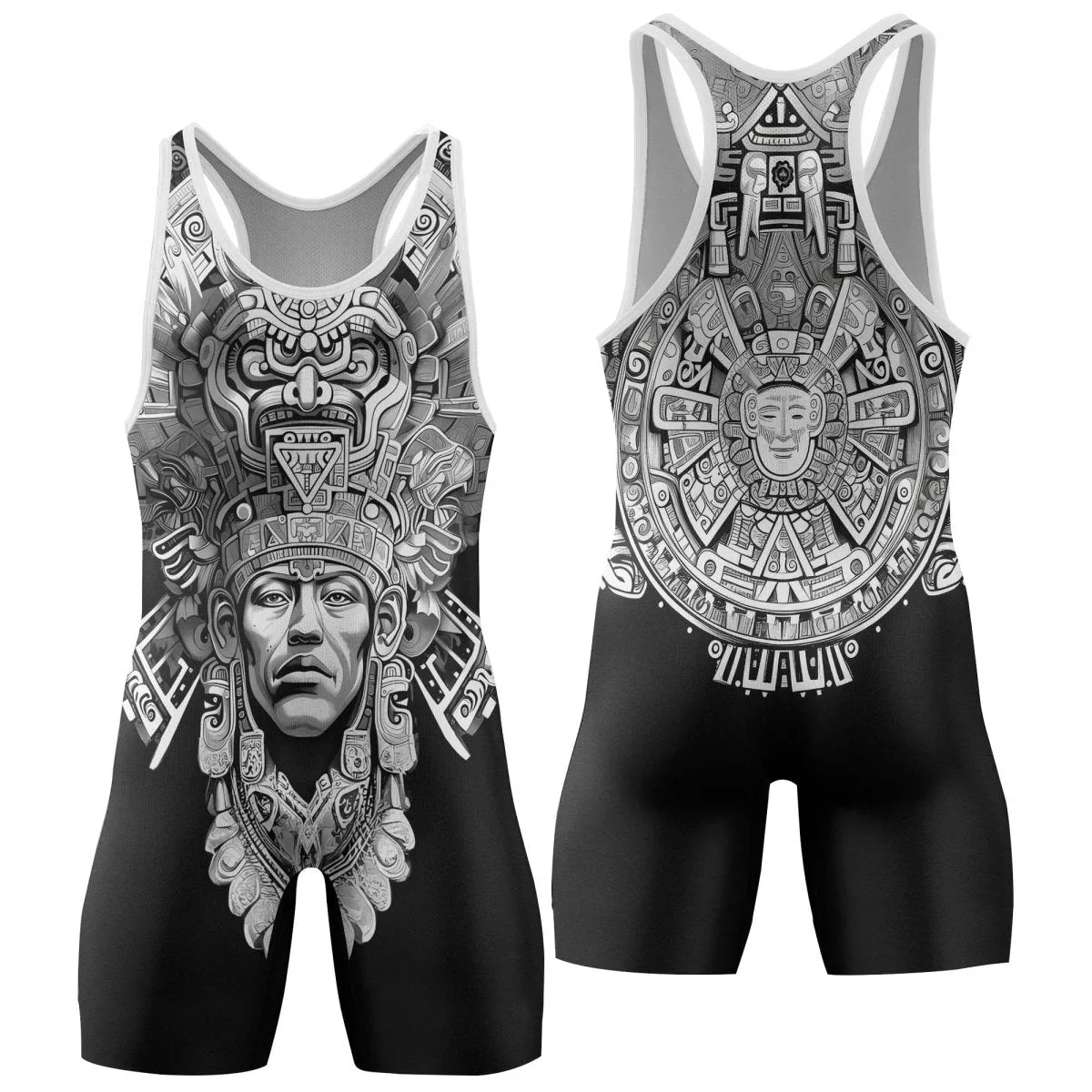 Brave Aztec Warrior Wrestling Singlets