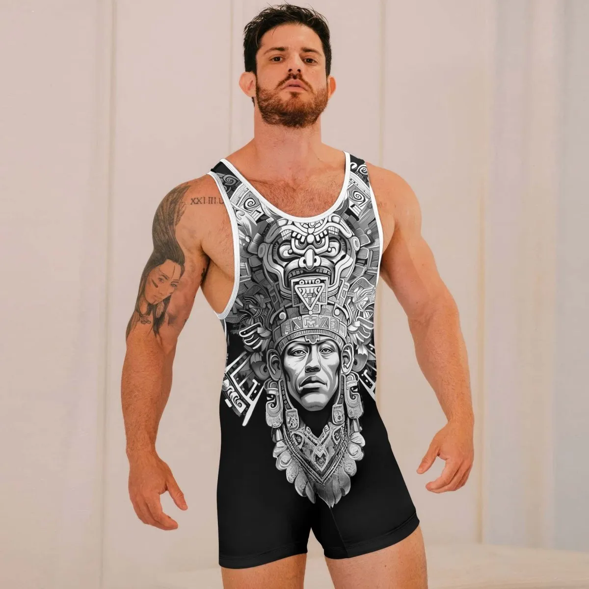 Brave Aztec Warrior Wrestling Singlets