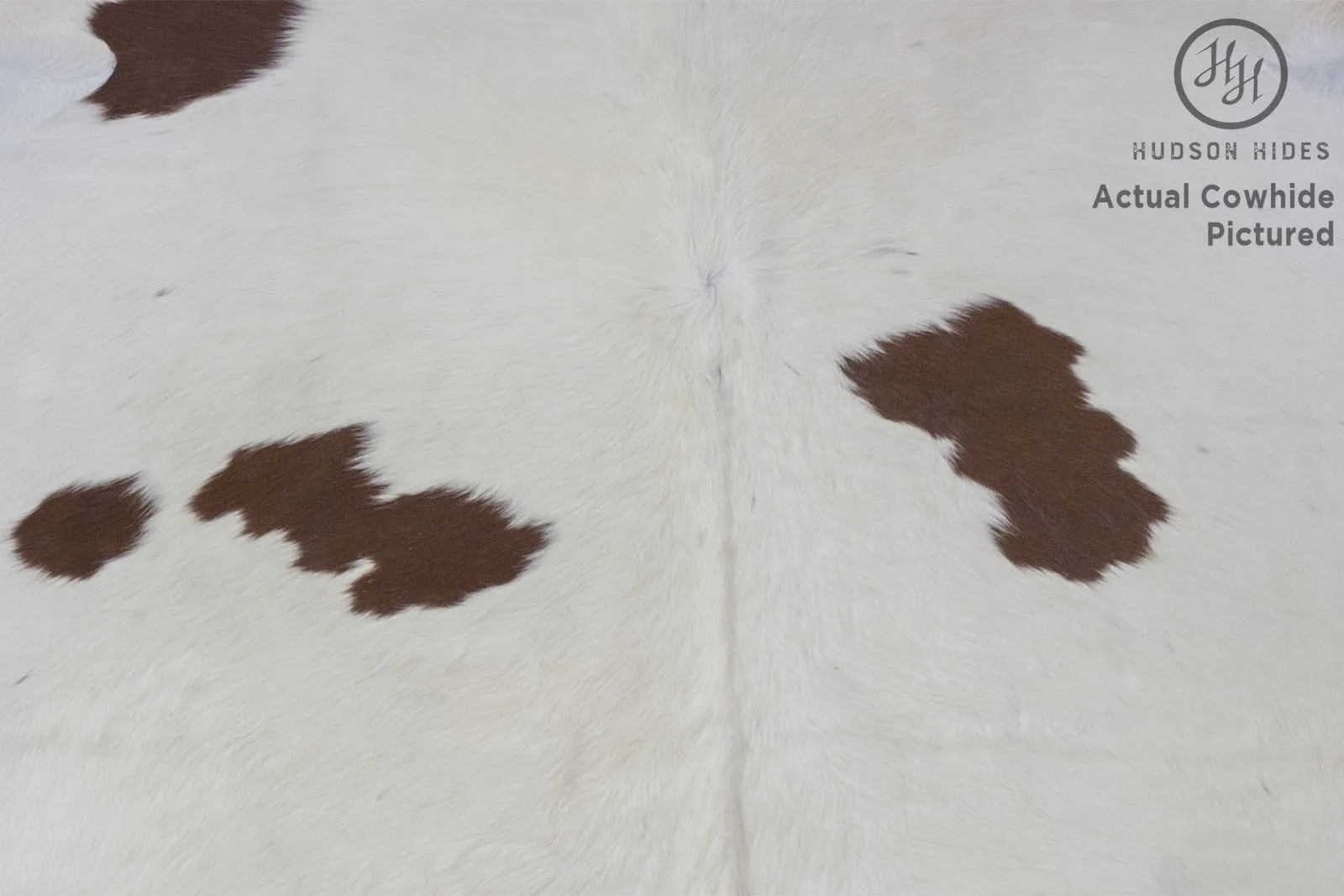Brown and White X-Large Brazilian Cowhide Rug 7'4" H x 6'5"W #4175 by Hudson Hides