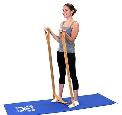 CanDo Multi-Grip Exerciser, 6 Foot Exerciser, XX-Heavy, Silver