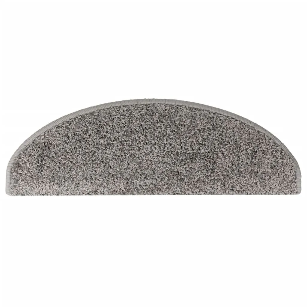 Carpet Stair Treads 15 pcs Grey 65x21x4 cm