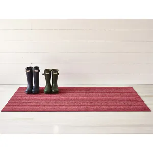 Chilewich Shag Big Mat - Skinny Stripe - Raspberry