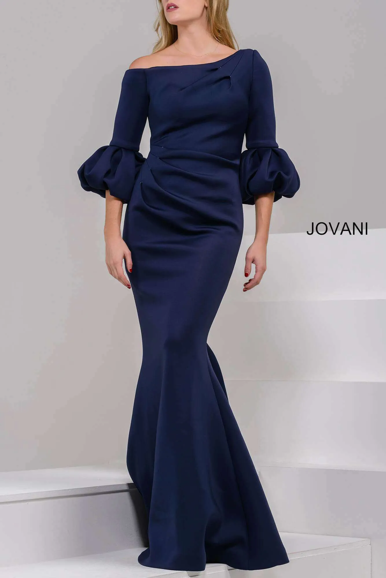 CL - One Shoulder Scuba Prom Dress Jovani 39739
