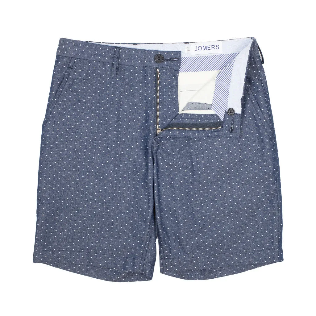 Clayton - Polka Dot Chambray Shorts
