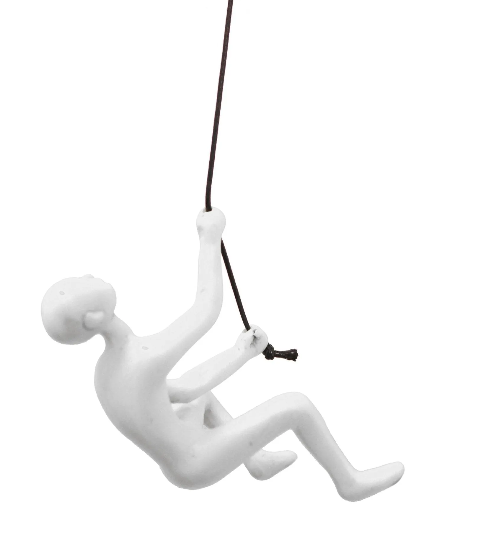 Climbing Man Home Decor Classic Wall-Art Sculpture - WHITE