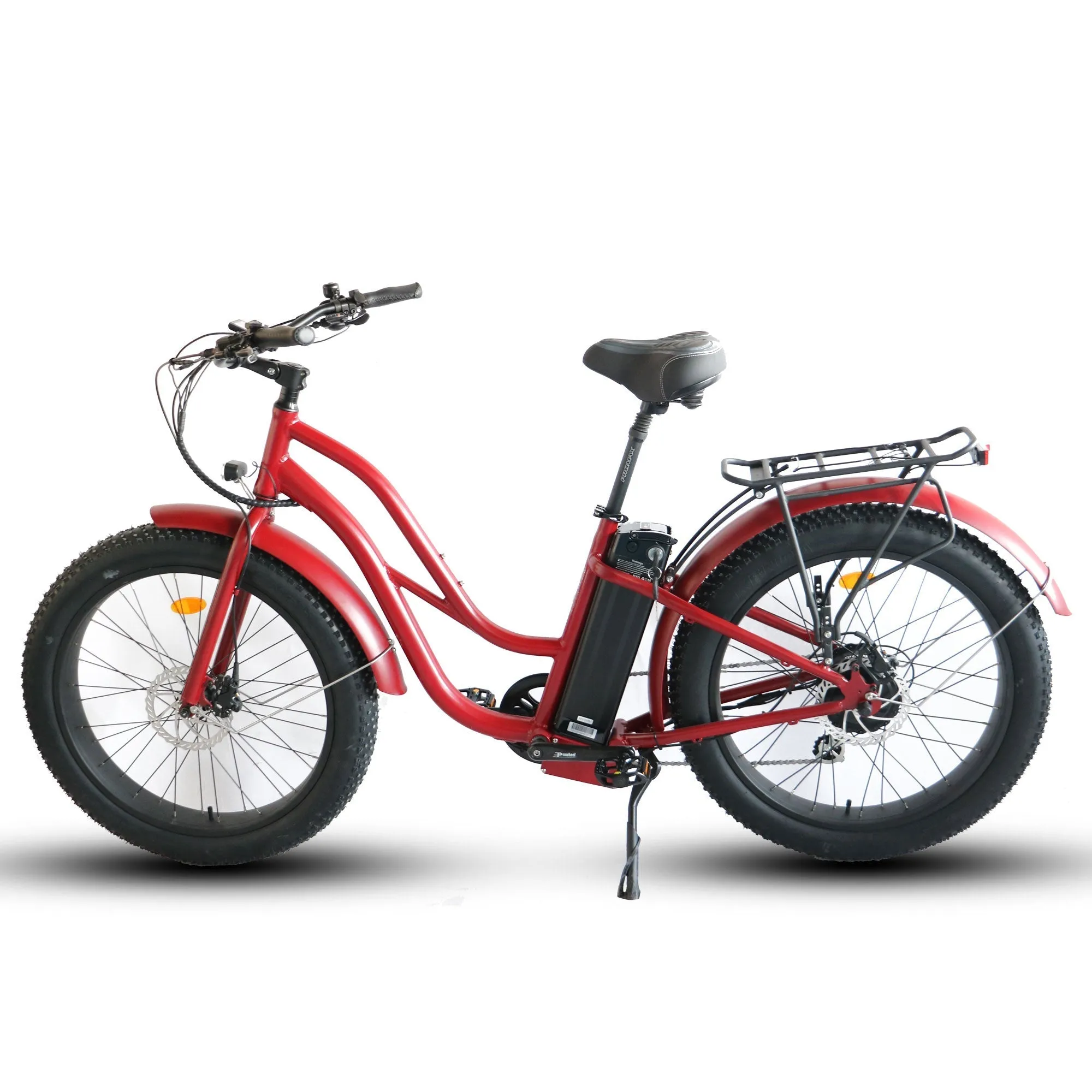 Coastal Cruiser 52V 750W Fat Tire Step Thru-Beach Cruiser Electric Bike