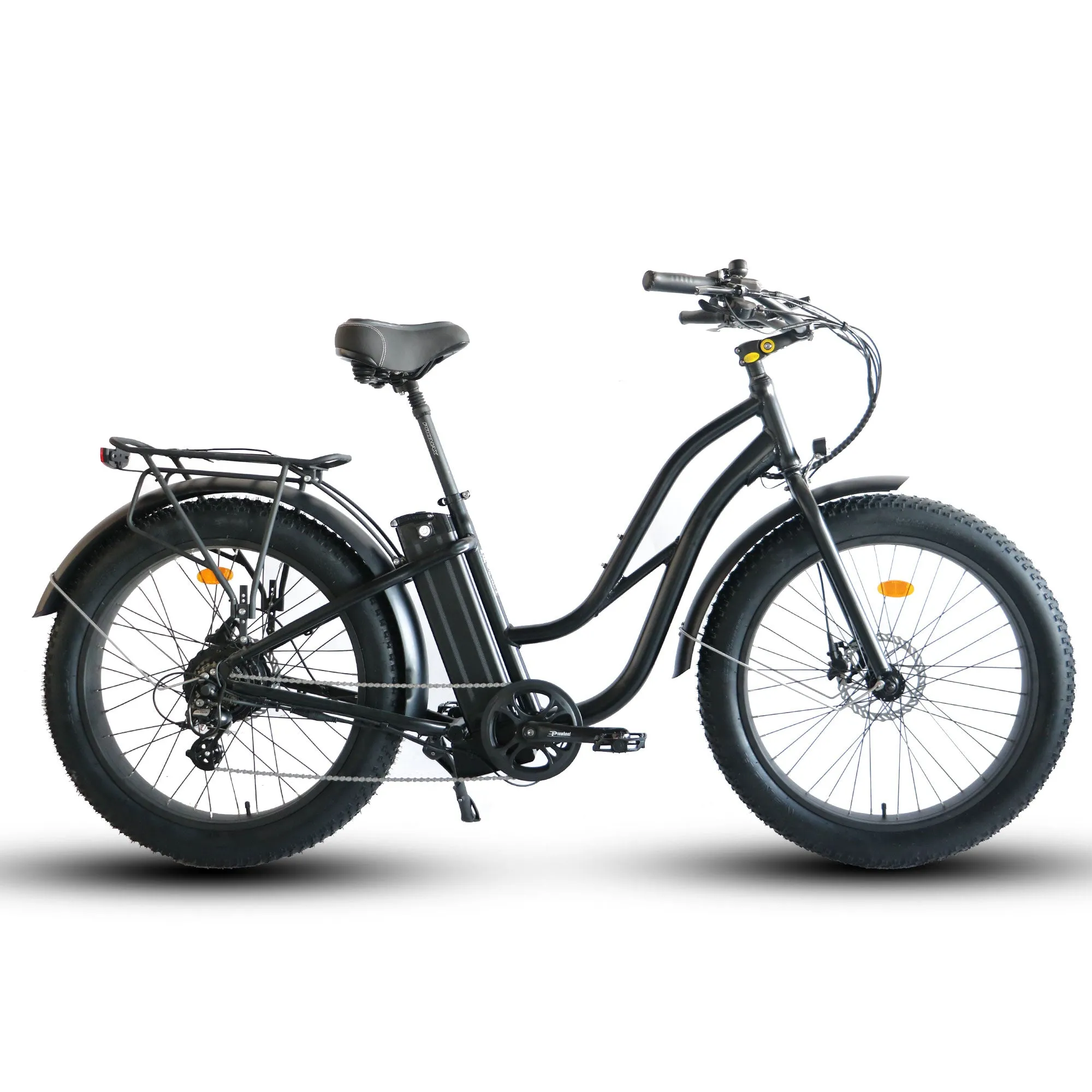 Coastal Cruiser 52V 750W Fat Tire Step Thru-Beach Cruiser Electric Bike