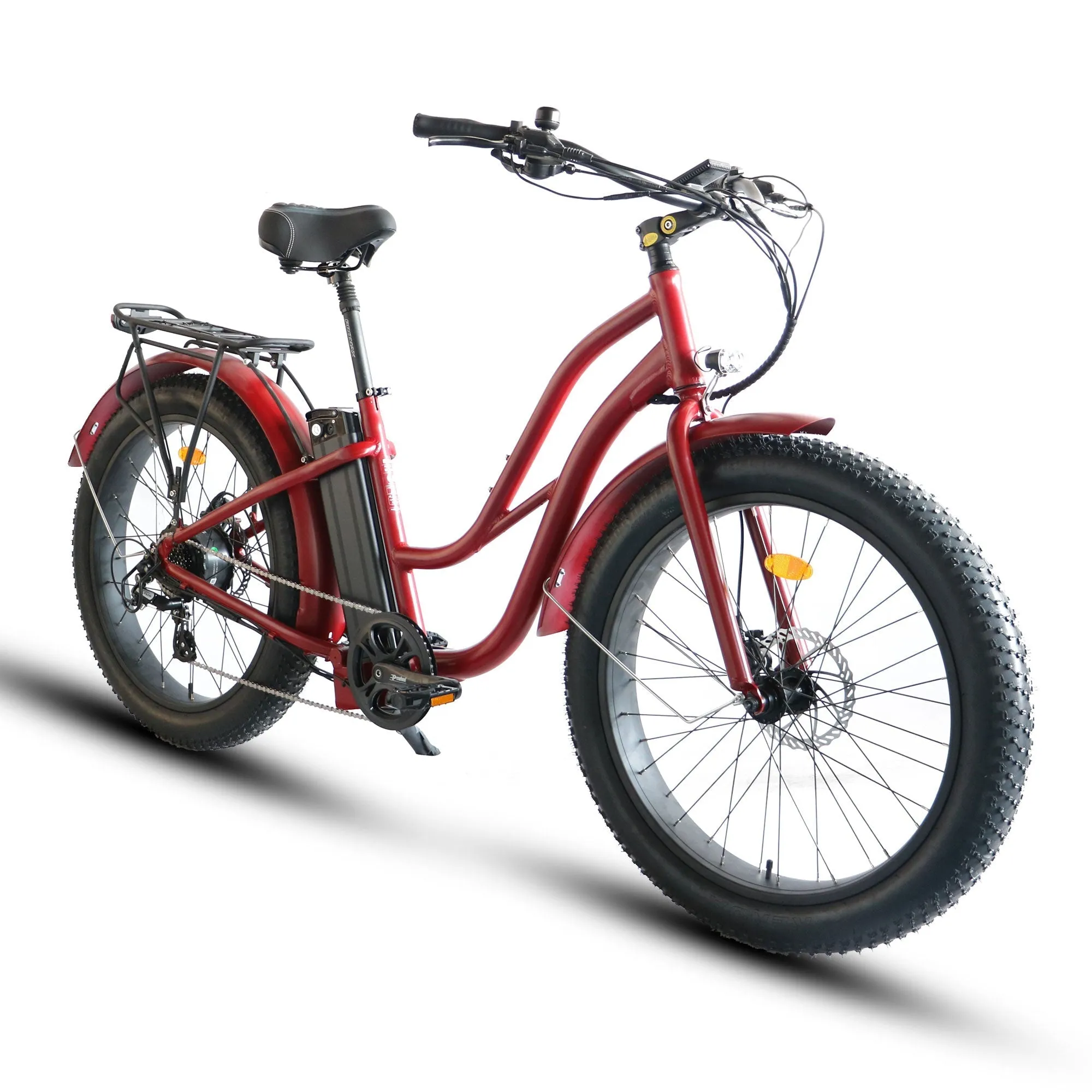 Coastal Cruiser 52V 750W Fat Tire Step Thru-Beach Cruiser Electric Bike