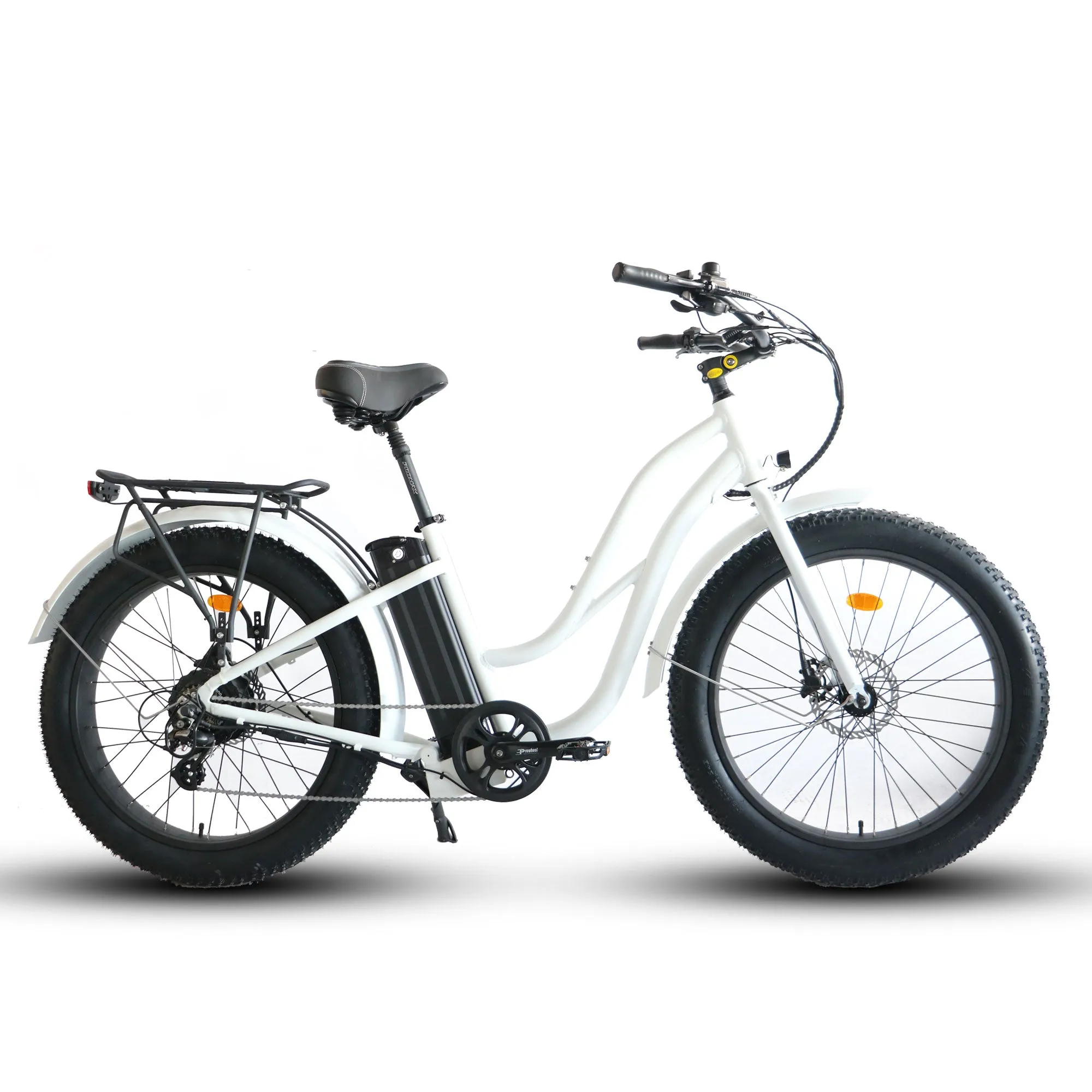 Coastal Cruiser 52V 750W Fat Tire Step Thru-Beach Cruiser Electric Bike