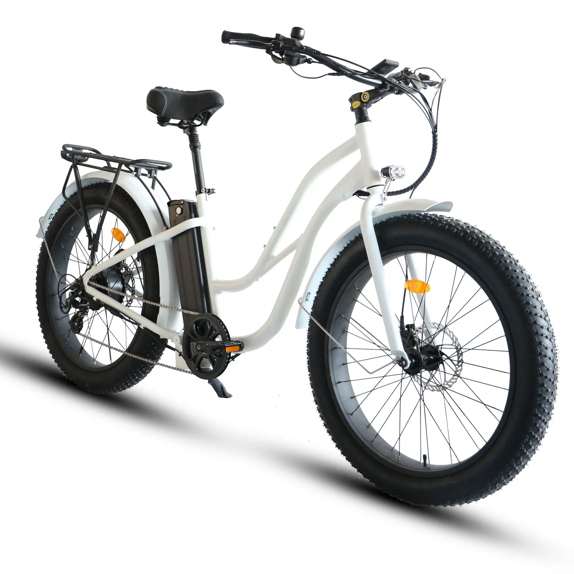 Coastal Cruiser 52V 750W Fat Tire Step Thru-Beach Cruiser Electric Bike