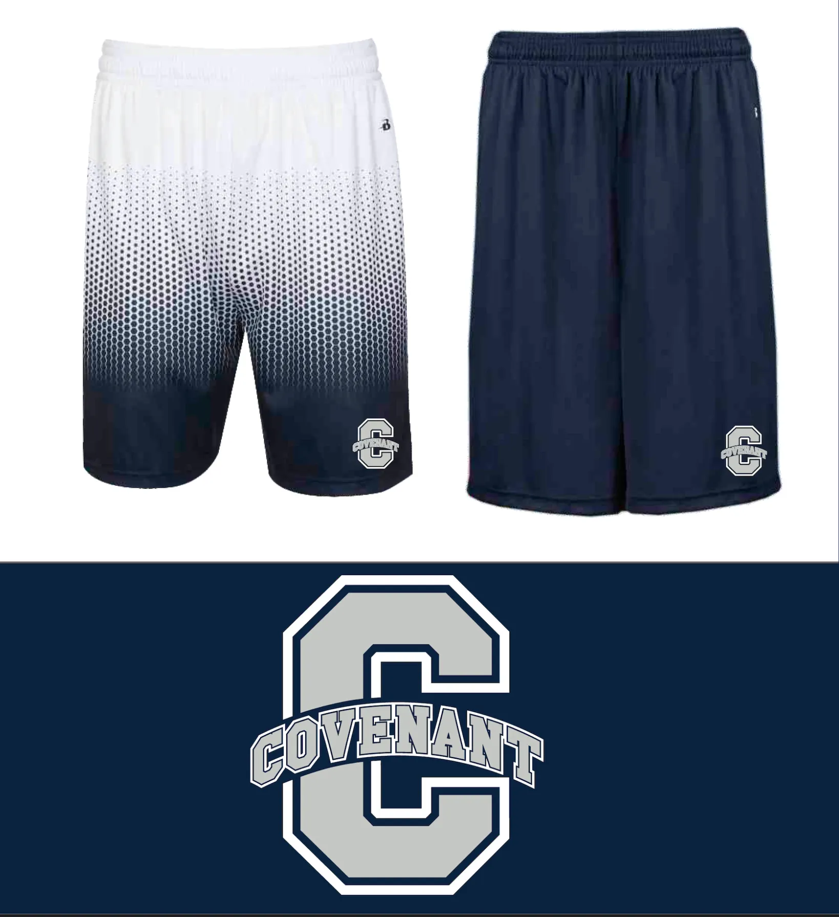 Covenant Performance Shorts - Covenant C logo