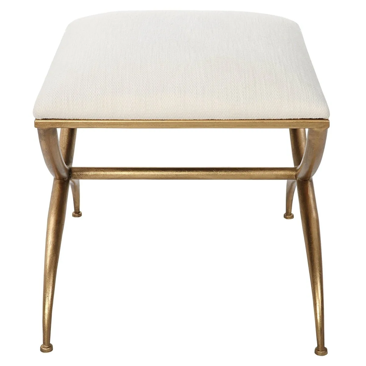 Crossing Small White Bench