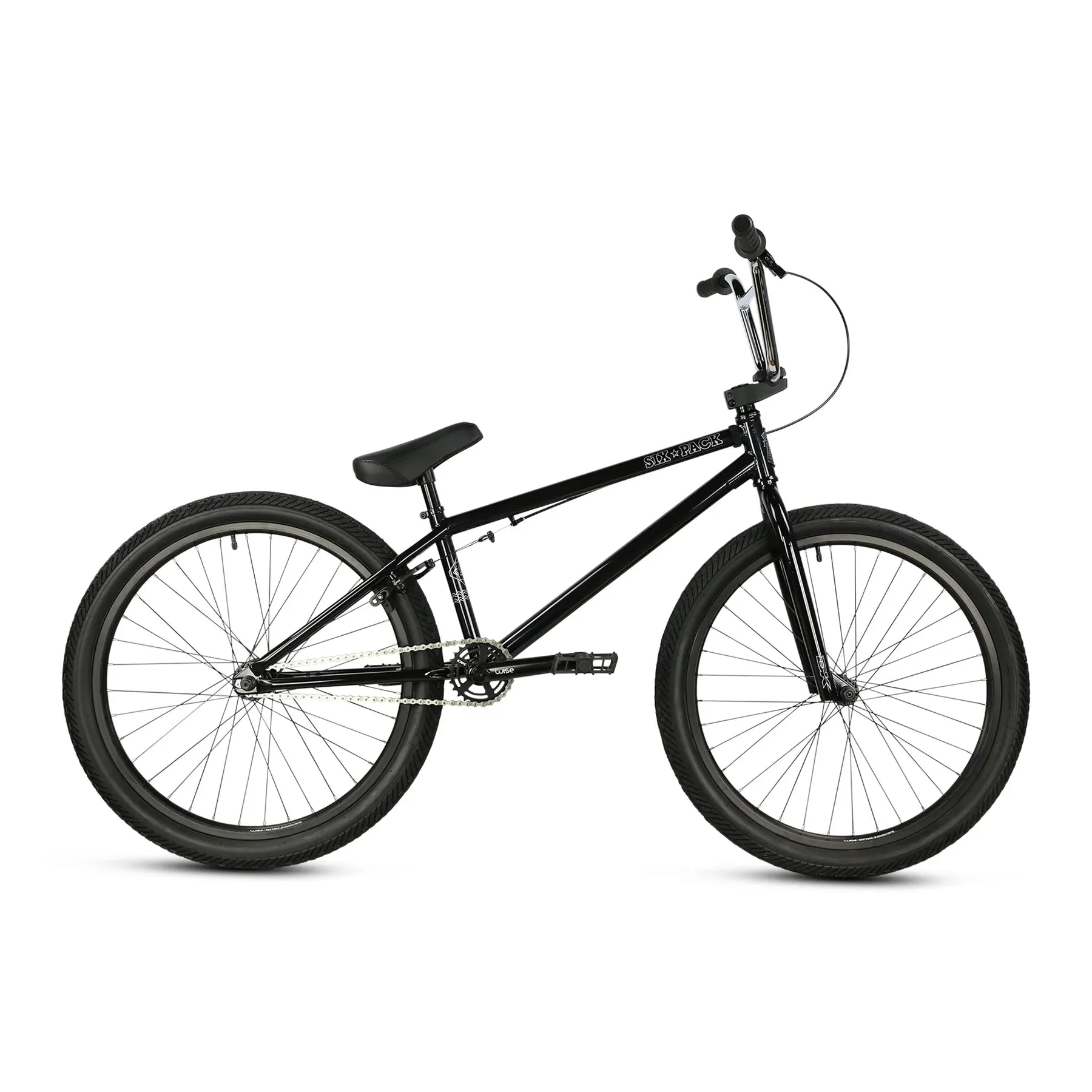 DK Six Pack 24" Complete BMX Bike - Black