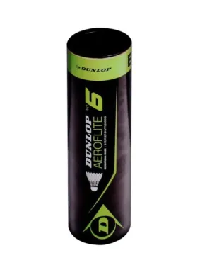 Dunlop Badminton 6Pk Aeroflite No. 6 Shuttlecocks