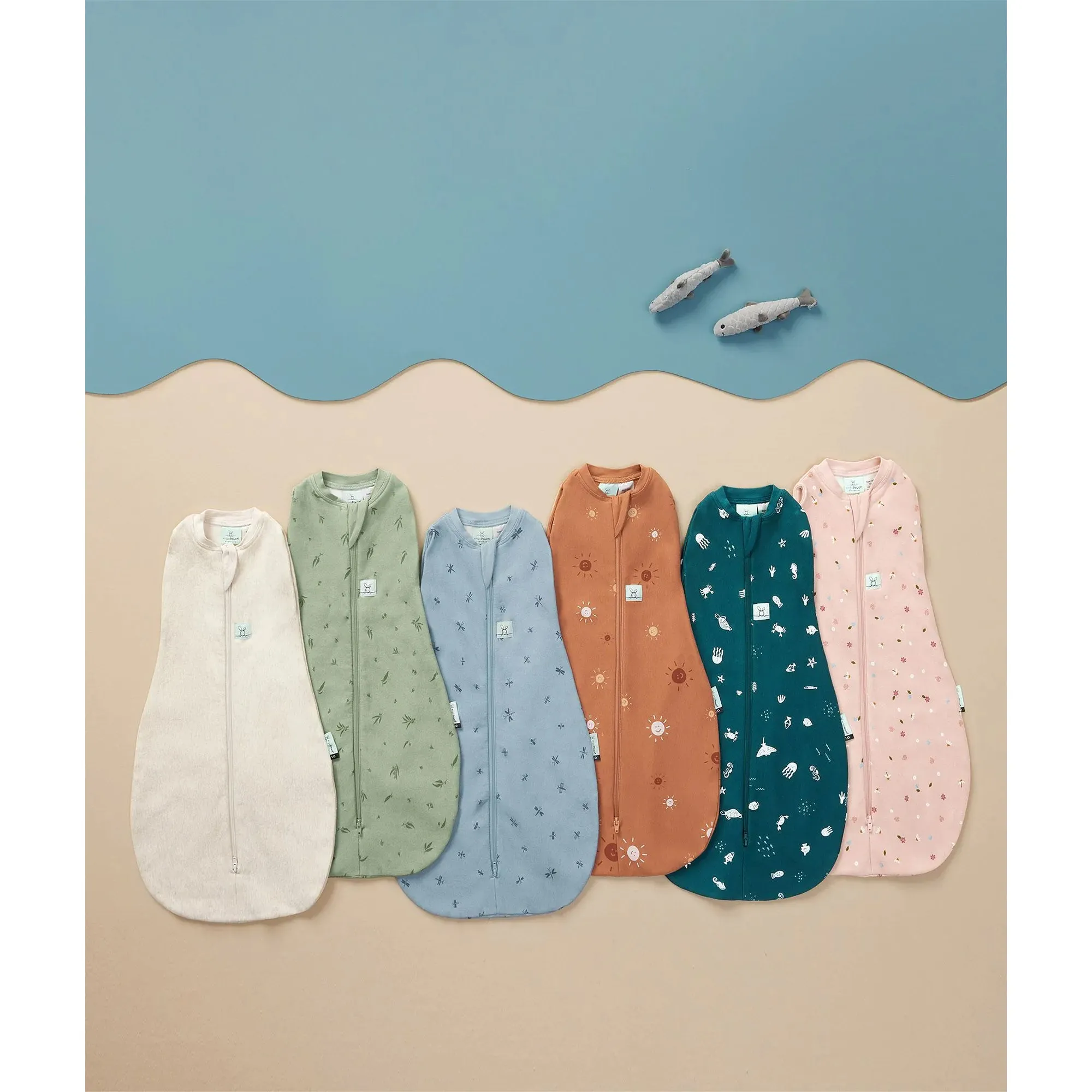 ergoPouch Cocoon Swaddle Bag - 0.2 Tog - Sunny