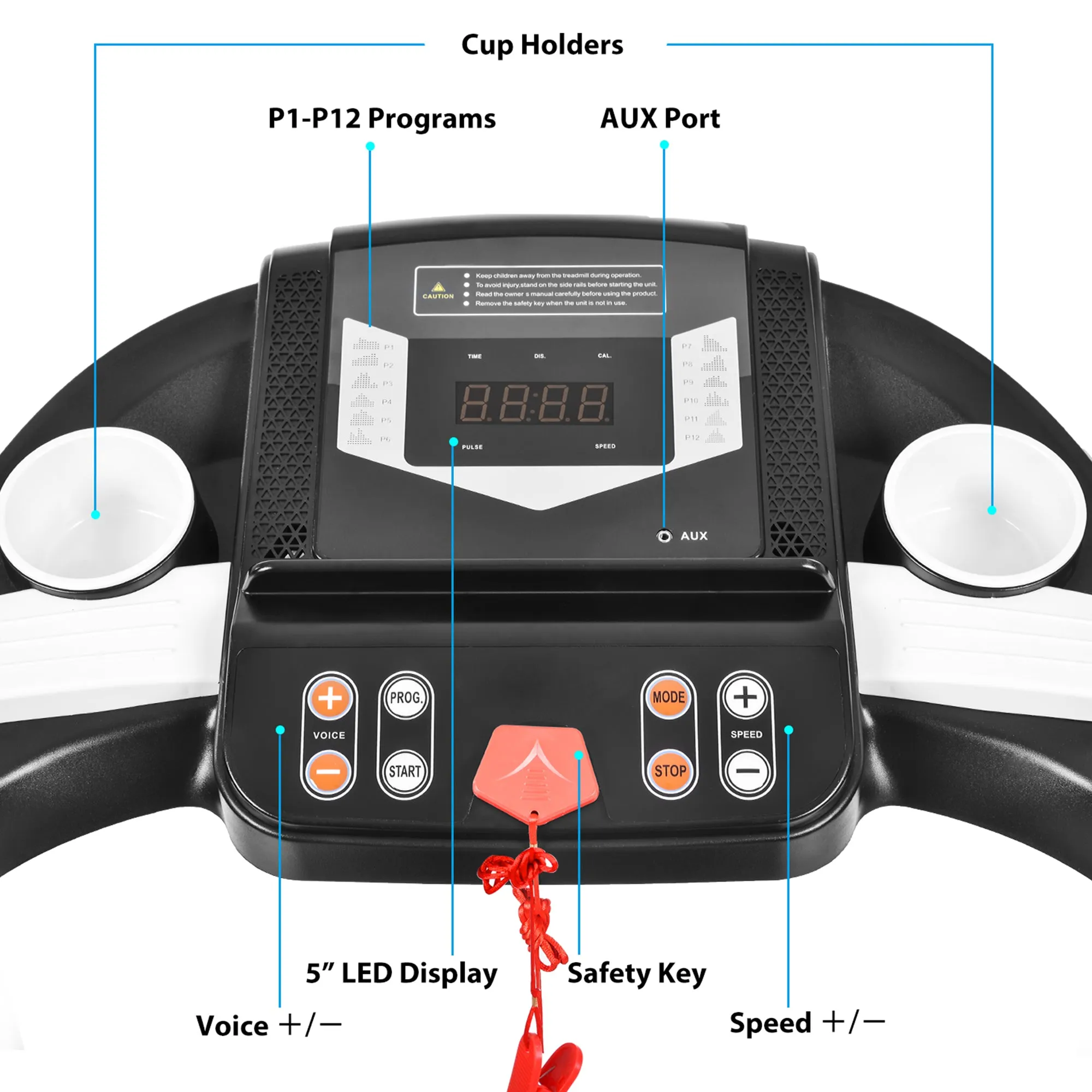 Folding Electric Treadmill Motorized Running Machine