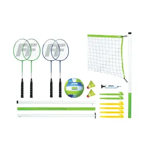 Franklin Sports 50601 Volleyball and Badminton Set, PVC, 17-Piece