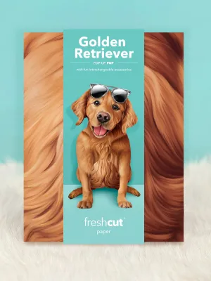 Golden Retriever Pop-Up Card