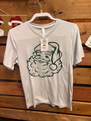 Green Santa Face