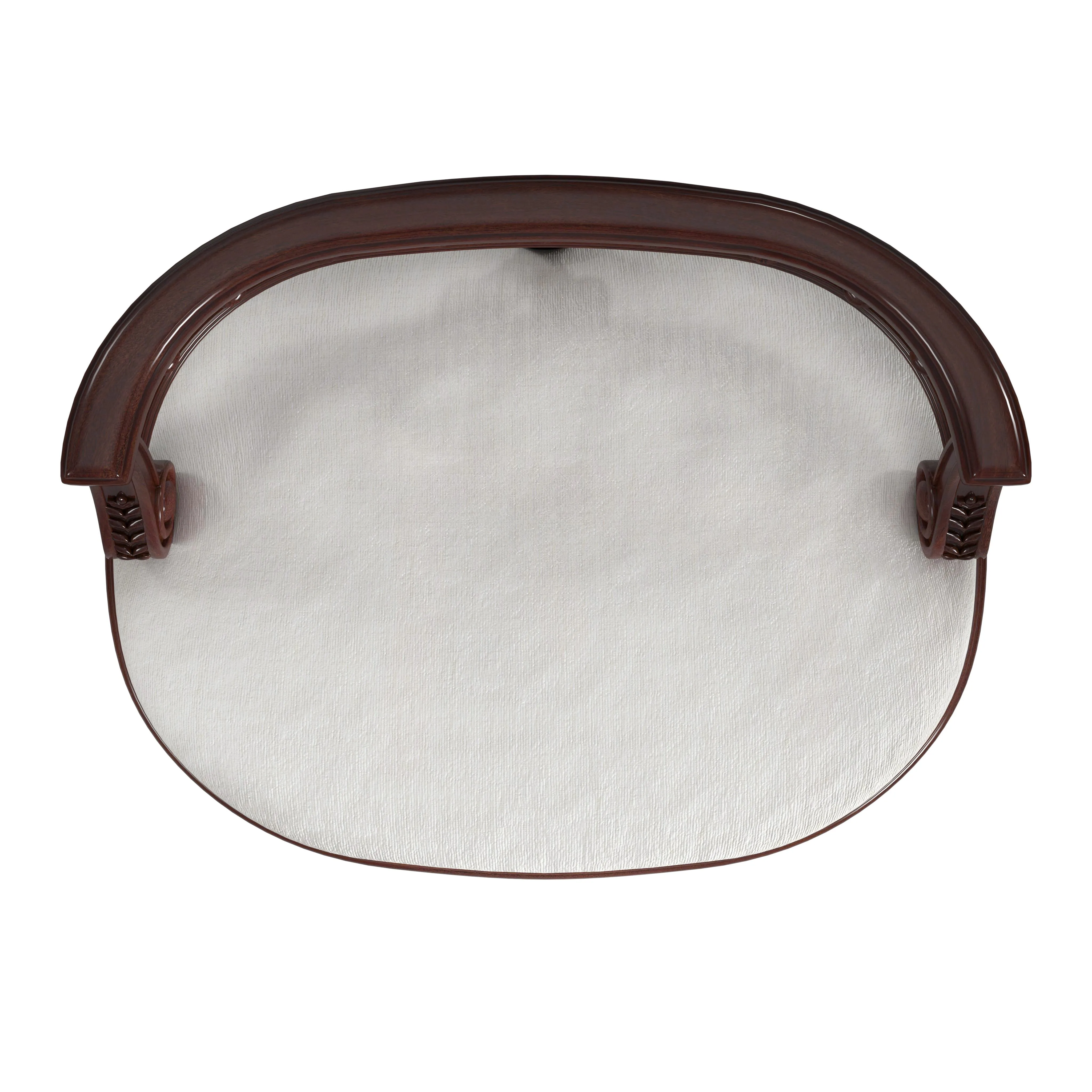 Hathaway Upholstered 22.5"W Vanity Seat in Dark Brown  1218024