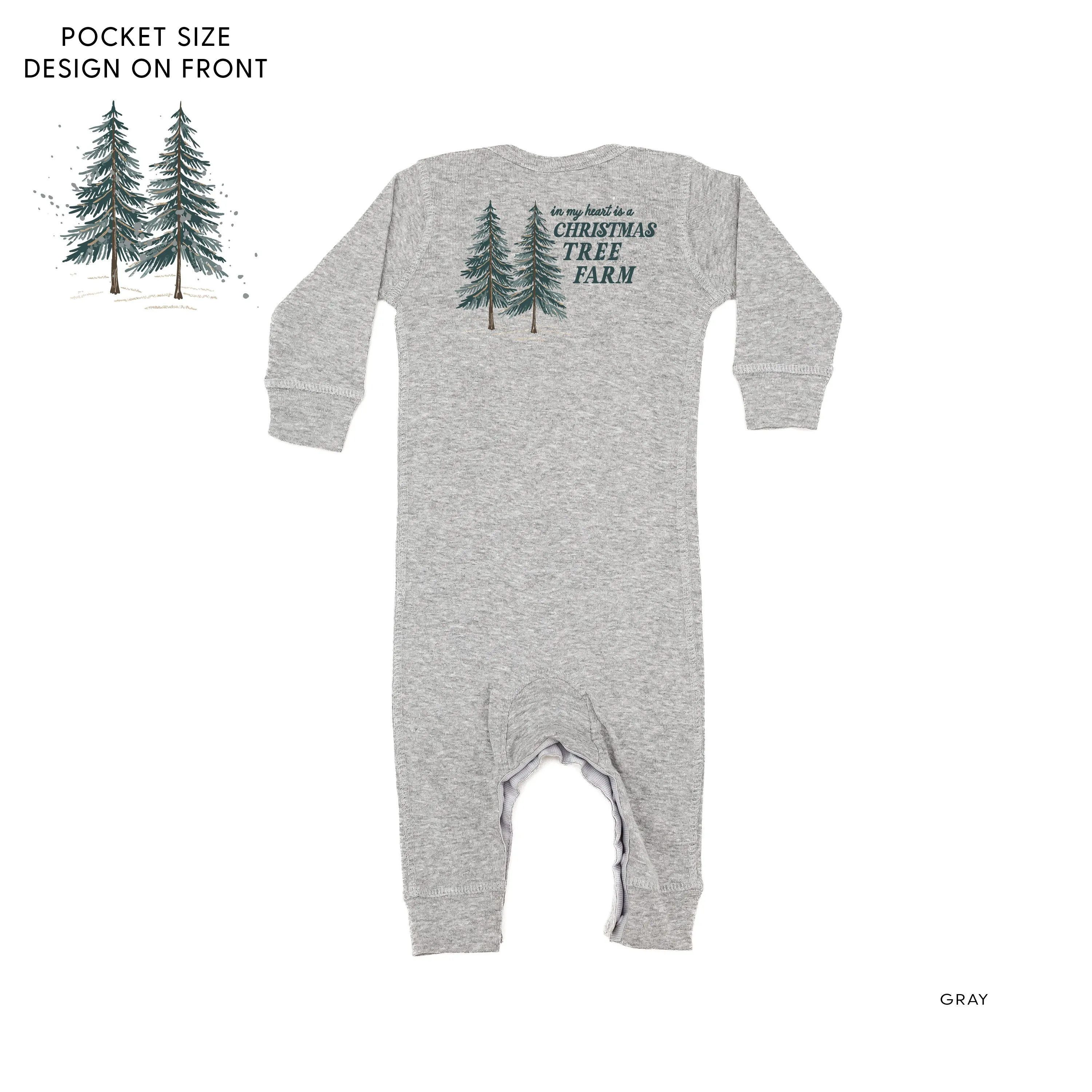 In My Heart Is A Christmas Tree Farm (pf&b) - Baby Sleeper