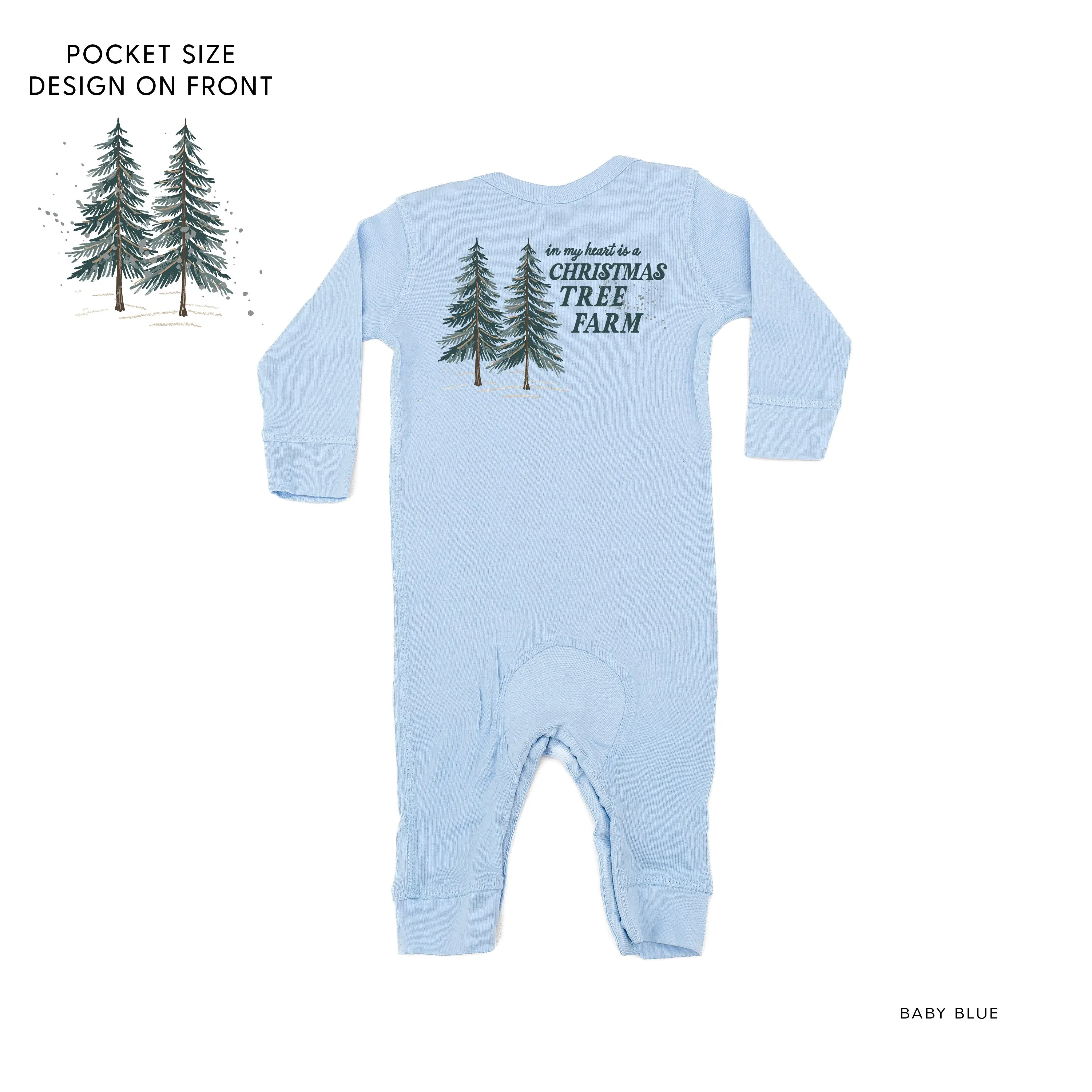 In My Heart Is A Christmas Tree Farm (pf&b) - Baby Sleeper