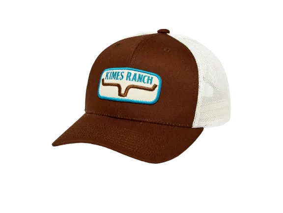 Kimes Ranch Men's Rolling Trucker Brown Hat