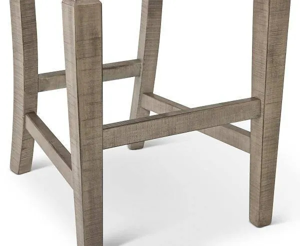 Kingston 30" Stationary Barstool - Rustic Grey