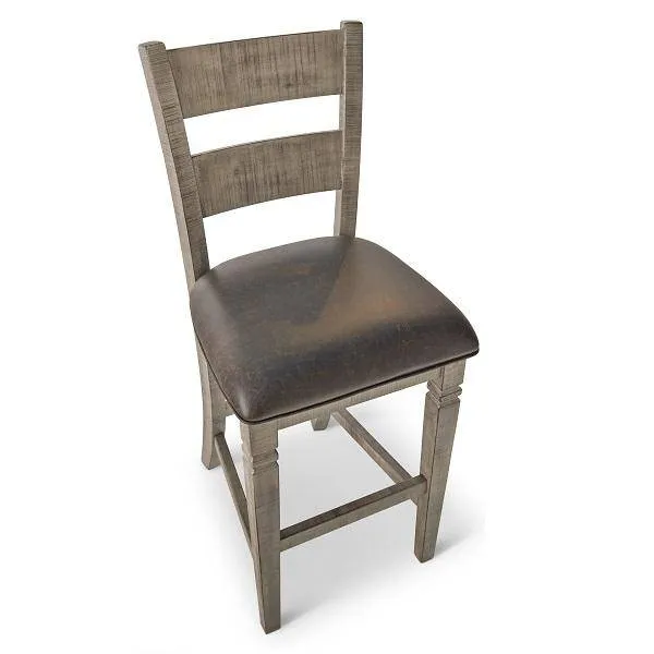Kingston 30" Stationary Barstool - Rustic Grey