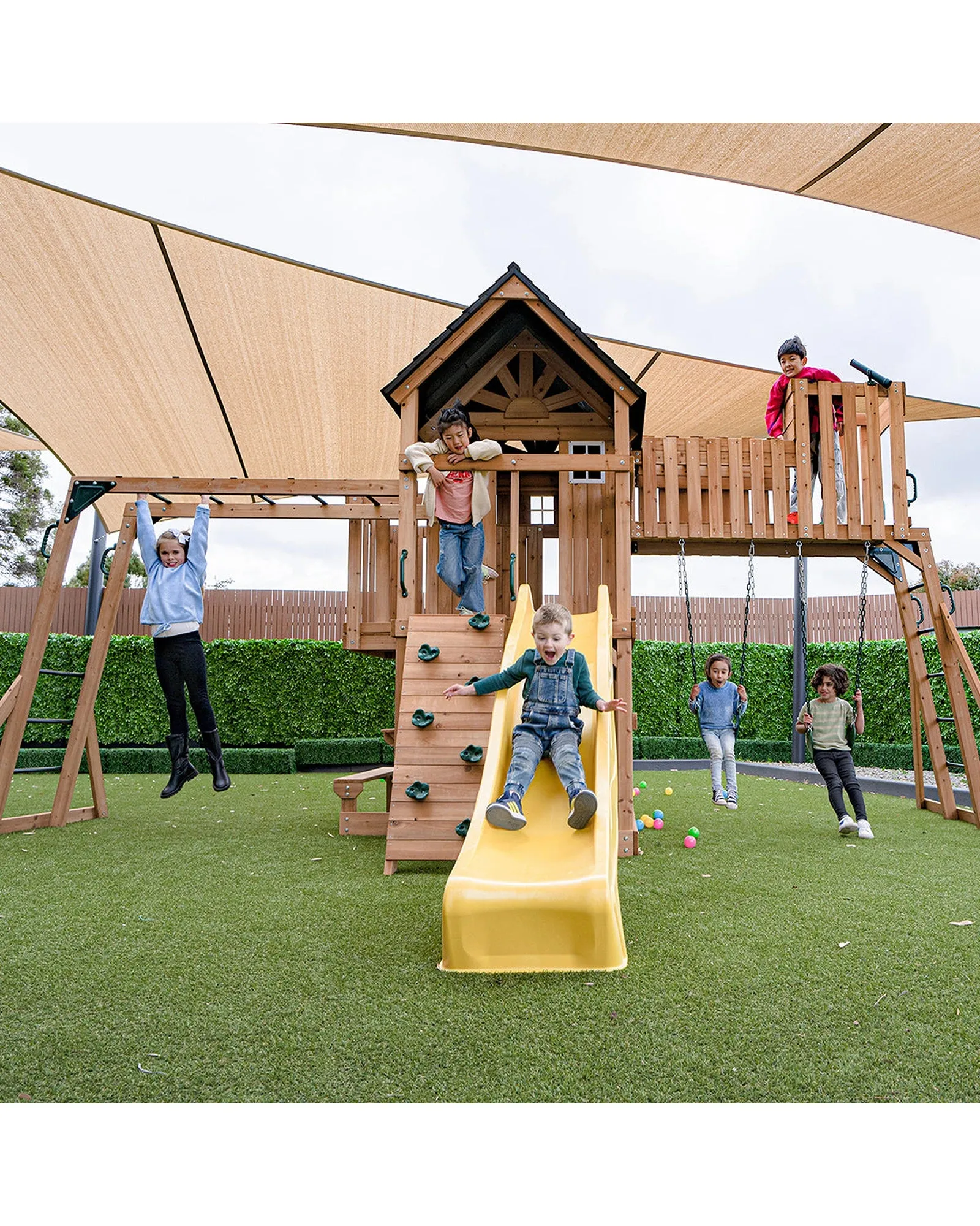 Lifespan Kids Kensington Play Centre Set with 2.2m Yellow Slide