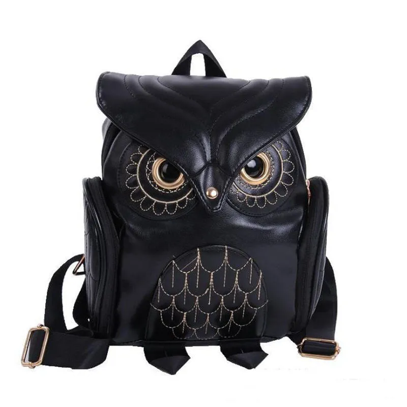 Lucy  Modischer Damen-Rucksack mit Eulen-Motiv fr Freizeit und Reisen