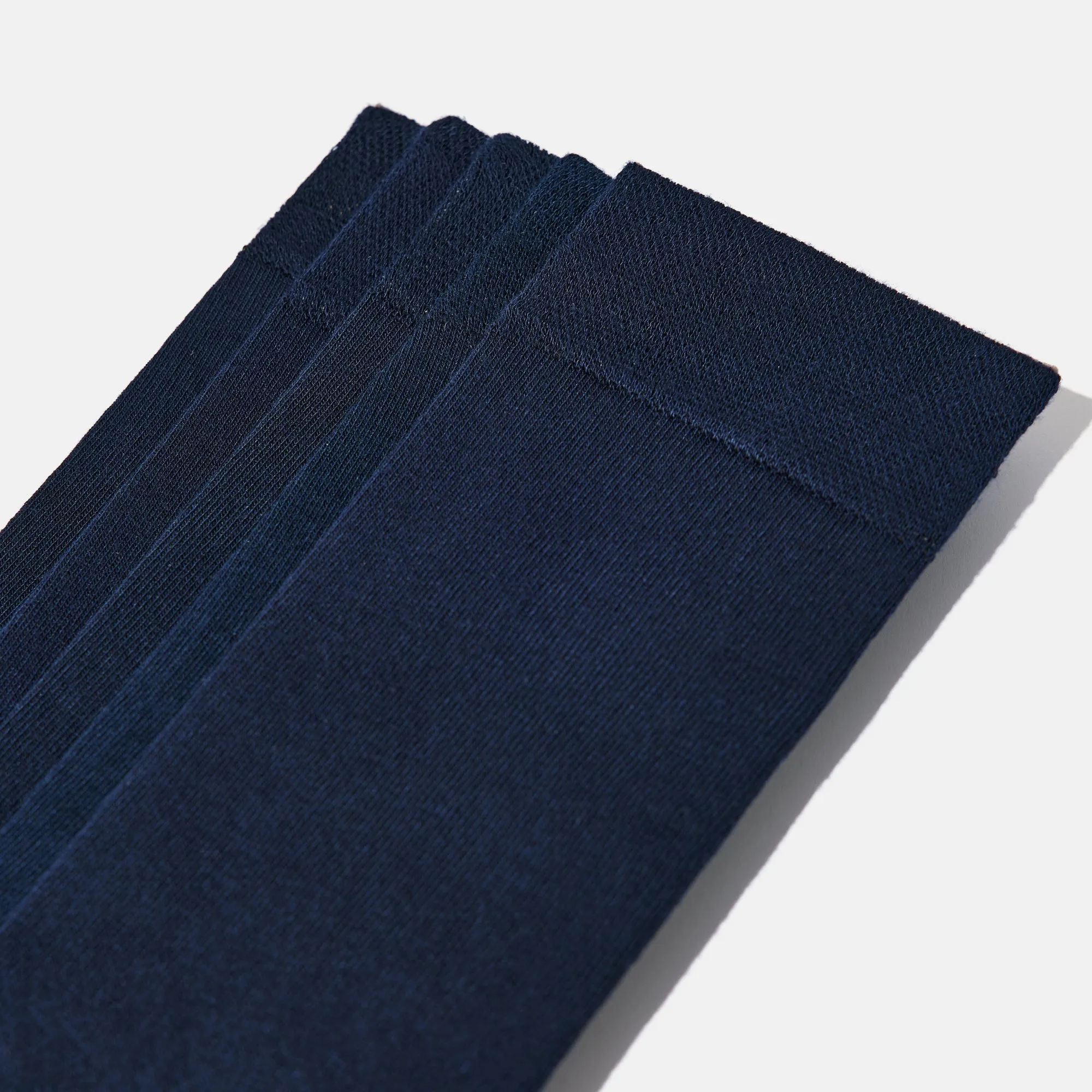 Men's Bamboo Dress Socks • Solid Pack of 1/3/5 Pairs • Blue Navy